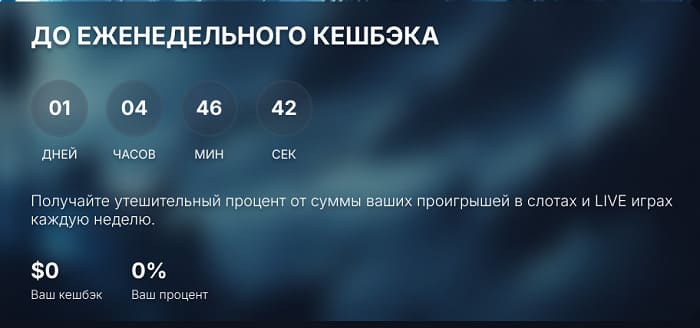 Бонусы кэшбек vodka casino